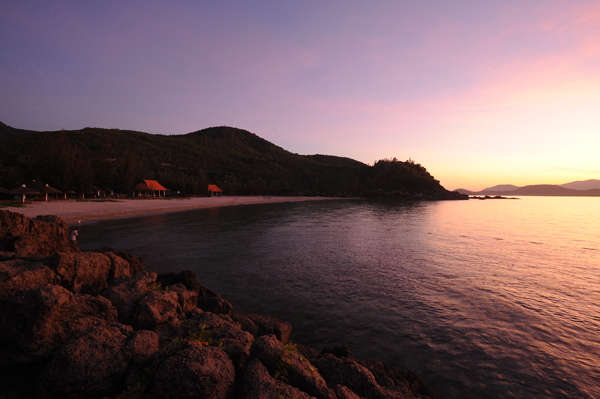 Beautiful sunset in Nha Trang