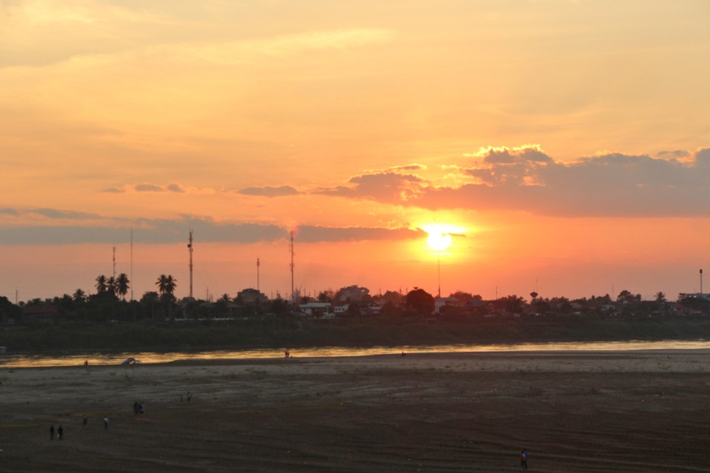 Sunset on Mekong River