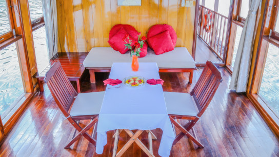 Airy Dining Area for two people