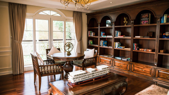 Spacious library
