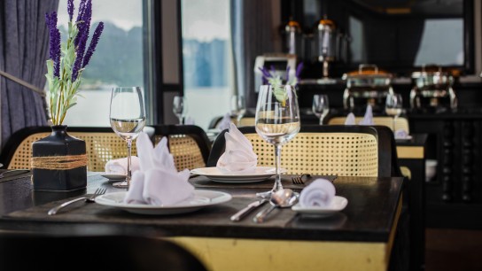 Verdure Lotus Luxury Cruise: Have dinner while going through the bay