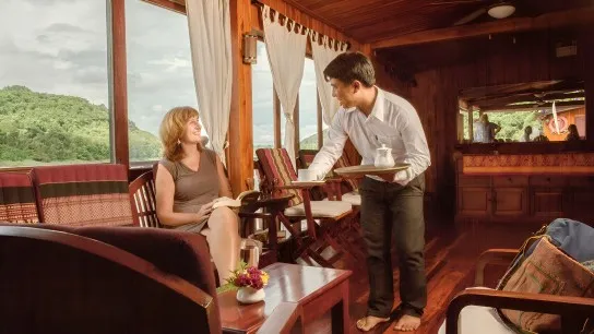 Enjoy tasty beverages on the lounge