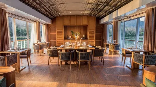 The dining area