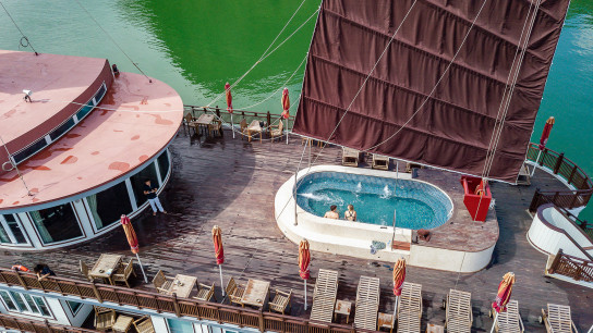 Heritage Line Ginger Cruise: Terrace deck from sky view