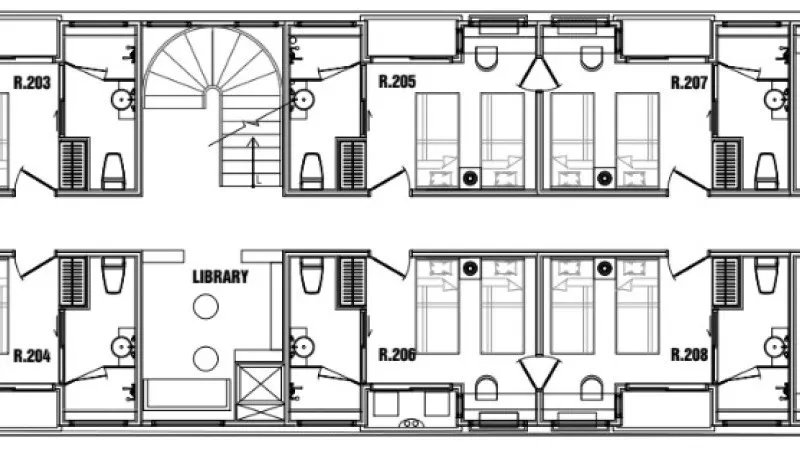 Second floor deck plan