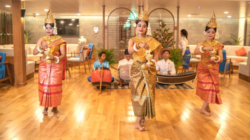 Witness Apsara Dance Show On Cruise