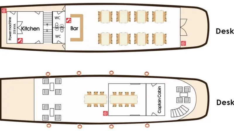 Alova Premium Cruise Deck plan