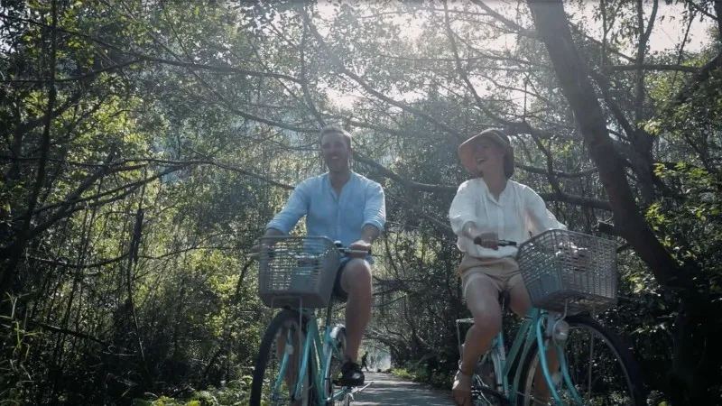 Cycle in Viet Hai Village, Cat Ba Island