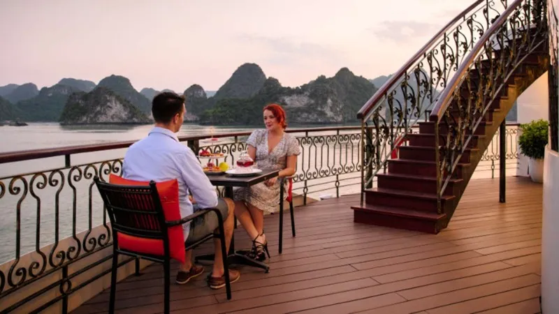 Sundeck Afternoon Tea At Sunset