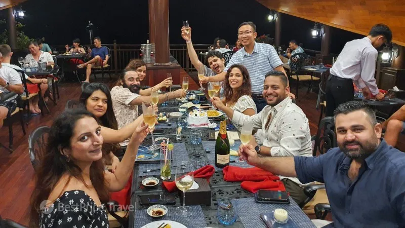 Enjoy dinner with your friends