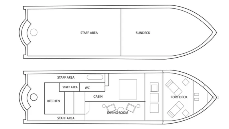 Legend Private Cruise Deck Plan 1