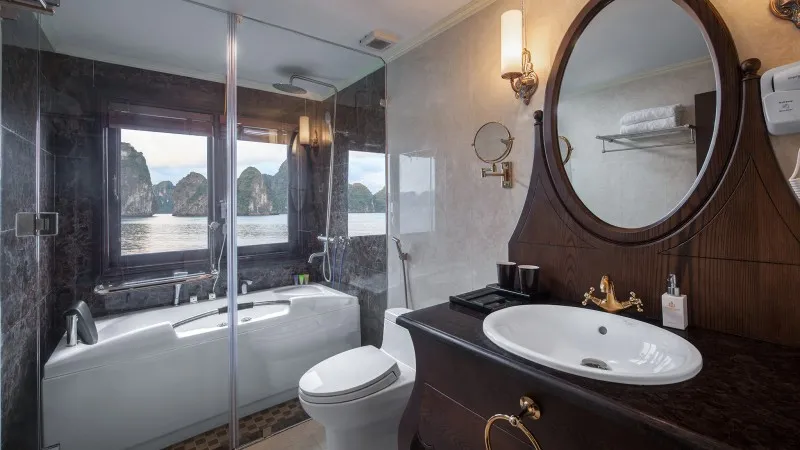 Bathroom with deluxe amenities