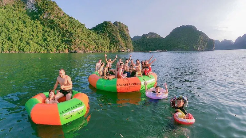 Unforgettable moment enjoy swimming