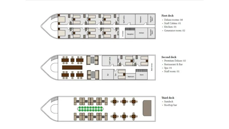 Garden Bay Legend Cruise 1 Deck Plan
