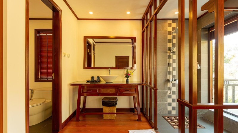 Bathroom with modern facilities