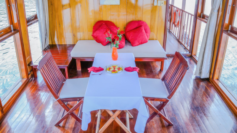 Airy Dining Area for two people