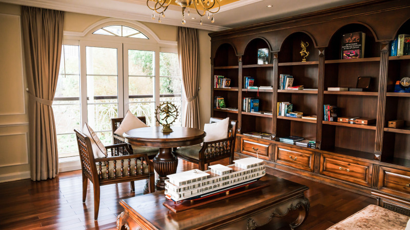 Spacious library