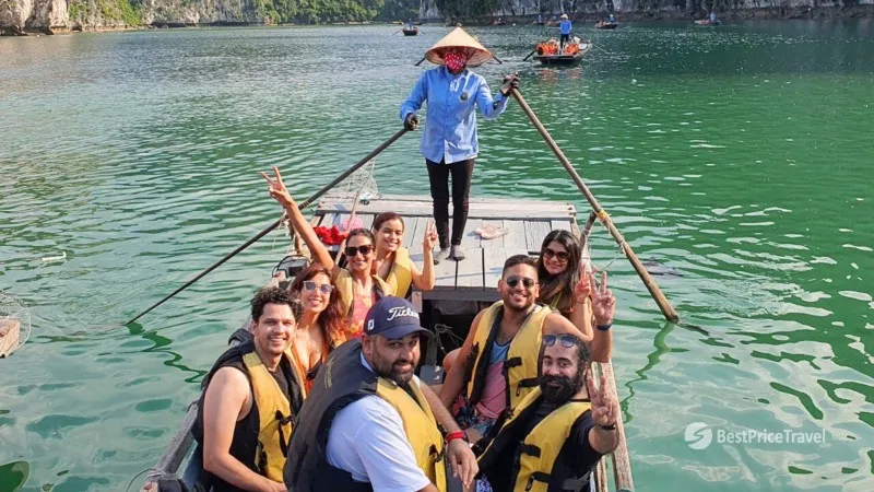 Amusing boat trip to Dark & Bright Cave