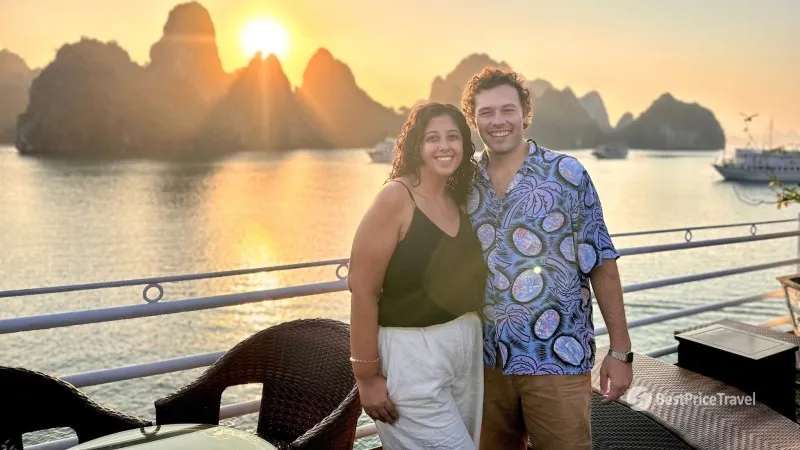 Gorgeous Bai Tu Long Bay in Sunset