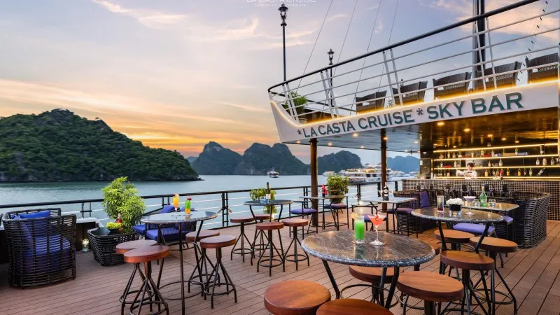 Golden Hour on La Casta Cruise Sky Bar