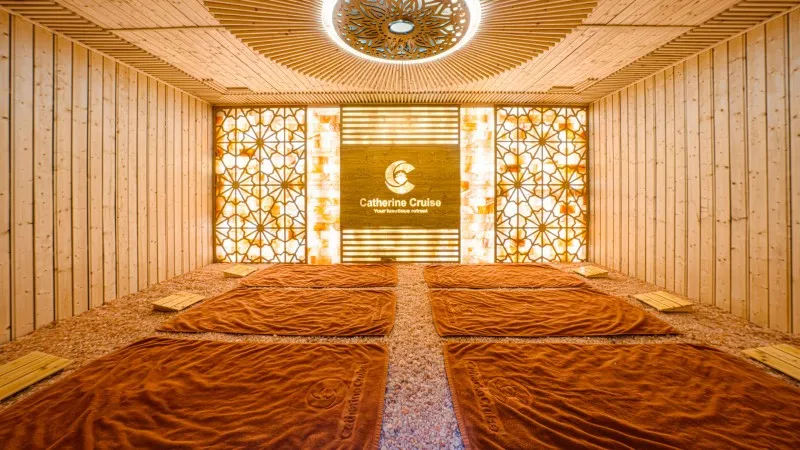Chilling out in Himalayan Sauna