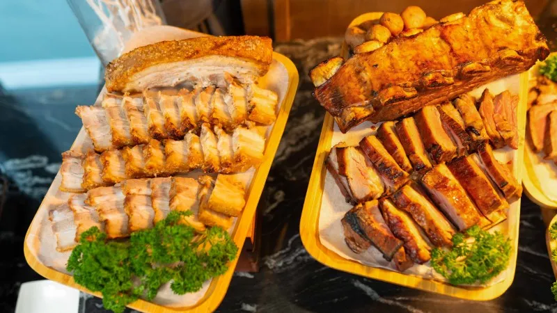 The delectable grill pork