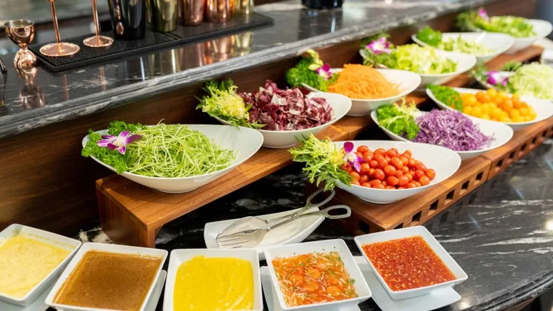 A variety of salad sauce for vegetarian
