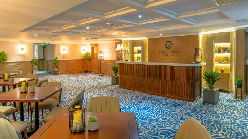 A well-decoration of lobby