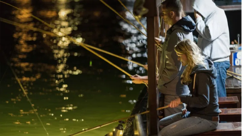 Squid Fishing At night