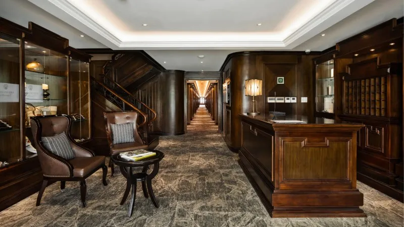 Complete the check-in process in Lobby