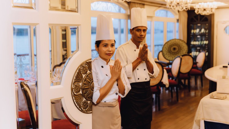 Welcoming Onboard RV Mekong Princess