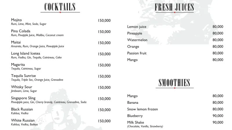 Drink Menu 2