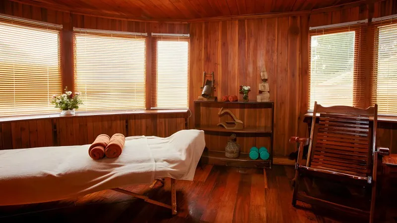 Spend time relaxing on spa