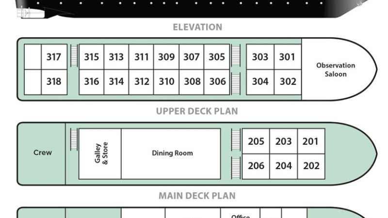 RV Mekong Pandaw Deck Plan