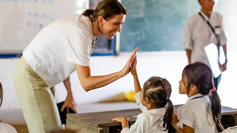 Meet Lovely Kids at Local School