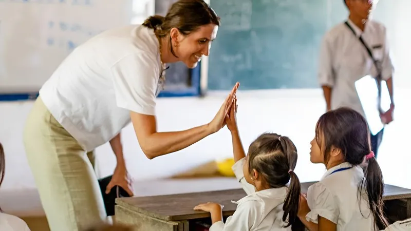 Meet Lovely Kids at Local School