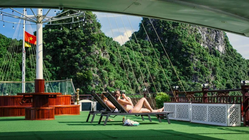 Comfortable Sunbathing Space On Sundeck