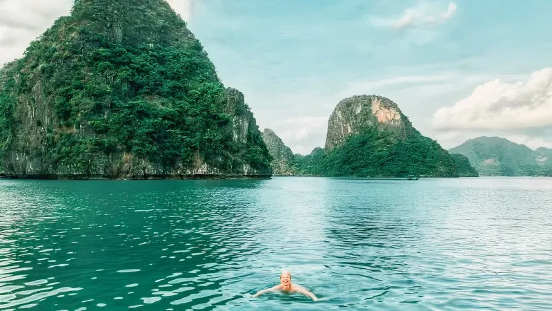 Have a swim in the emerald sea