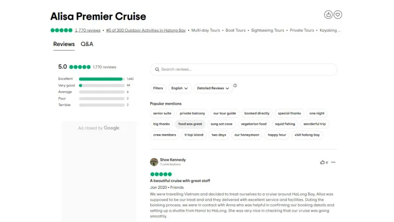 Alisa Premier TripAdvisor