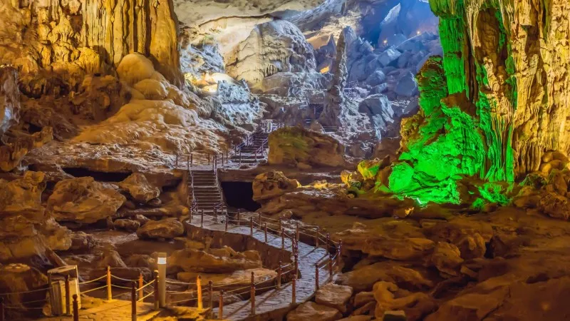 Two large chambers inside