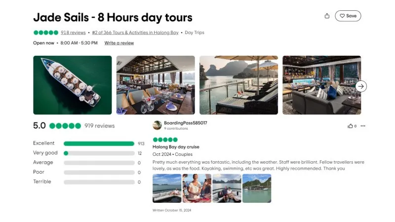 Jade Sails Halong Bay On Tripadvisor