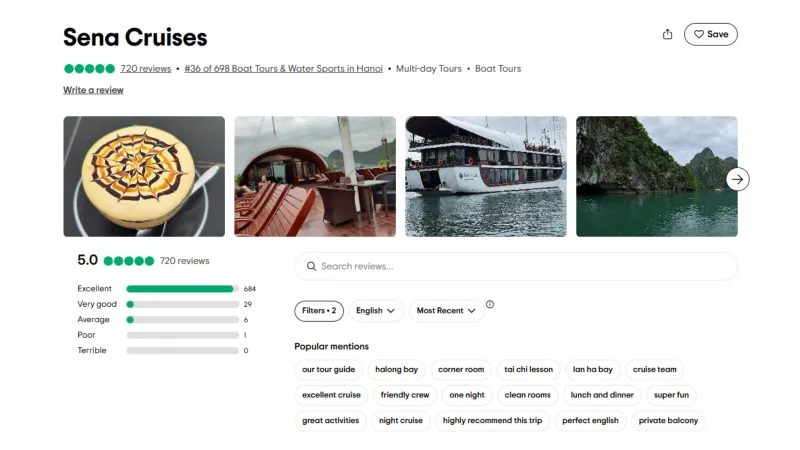 Sena Cruises Halong Bay On TripAdvisor