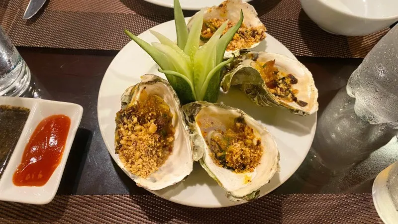 Tasty oyster dish