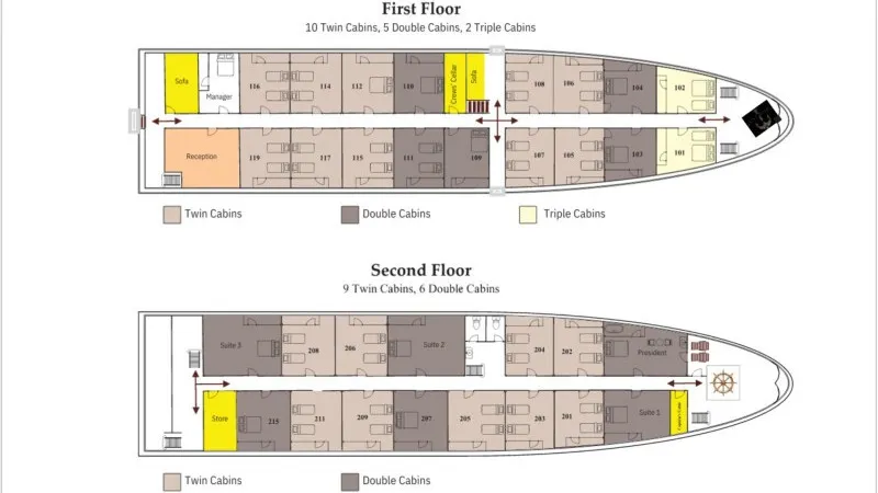 Deck Plan 1 & 2