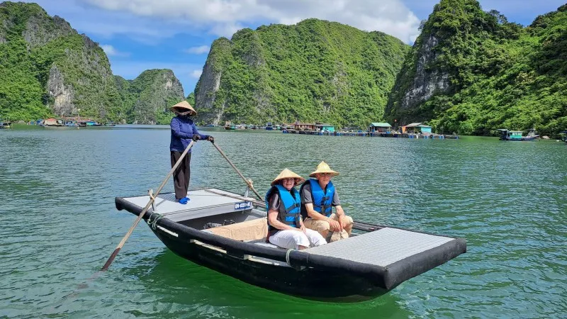 Have a rowing boat trip