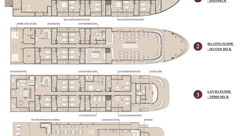 La Regina Grand Deck Plan