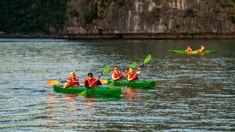 Kayaking in the bay