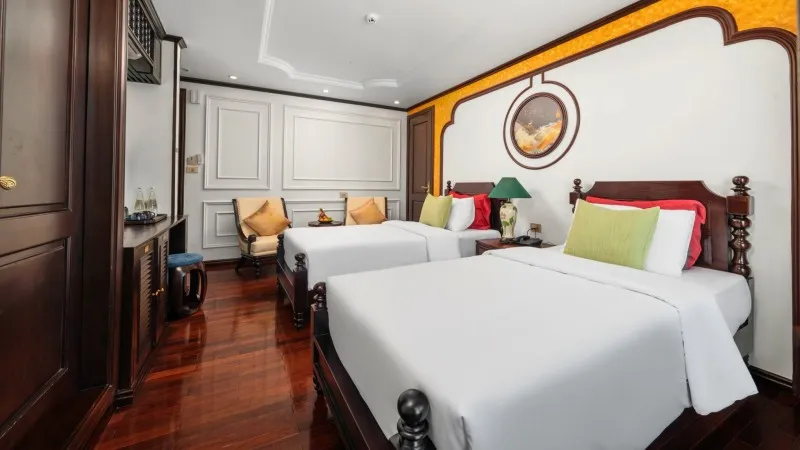 Twin beds room