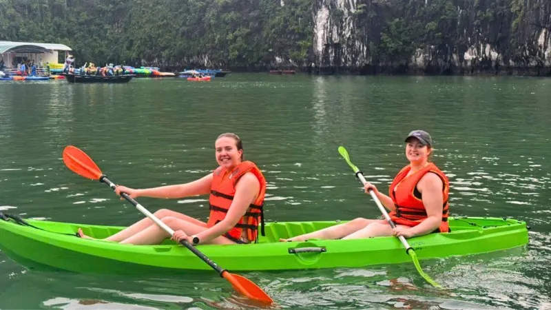 Kayaking with your friends