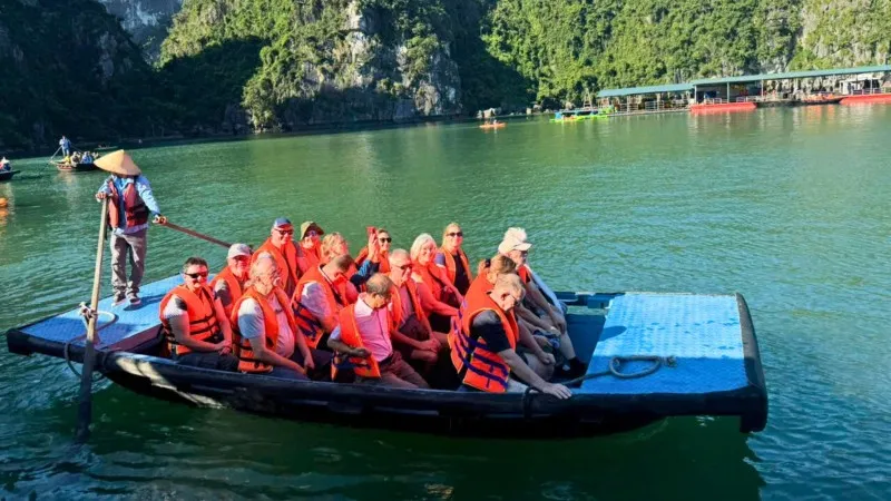 Relaxing Rowing boat trip